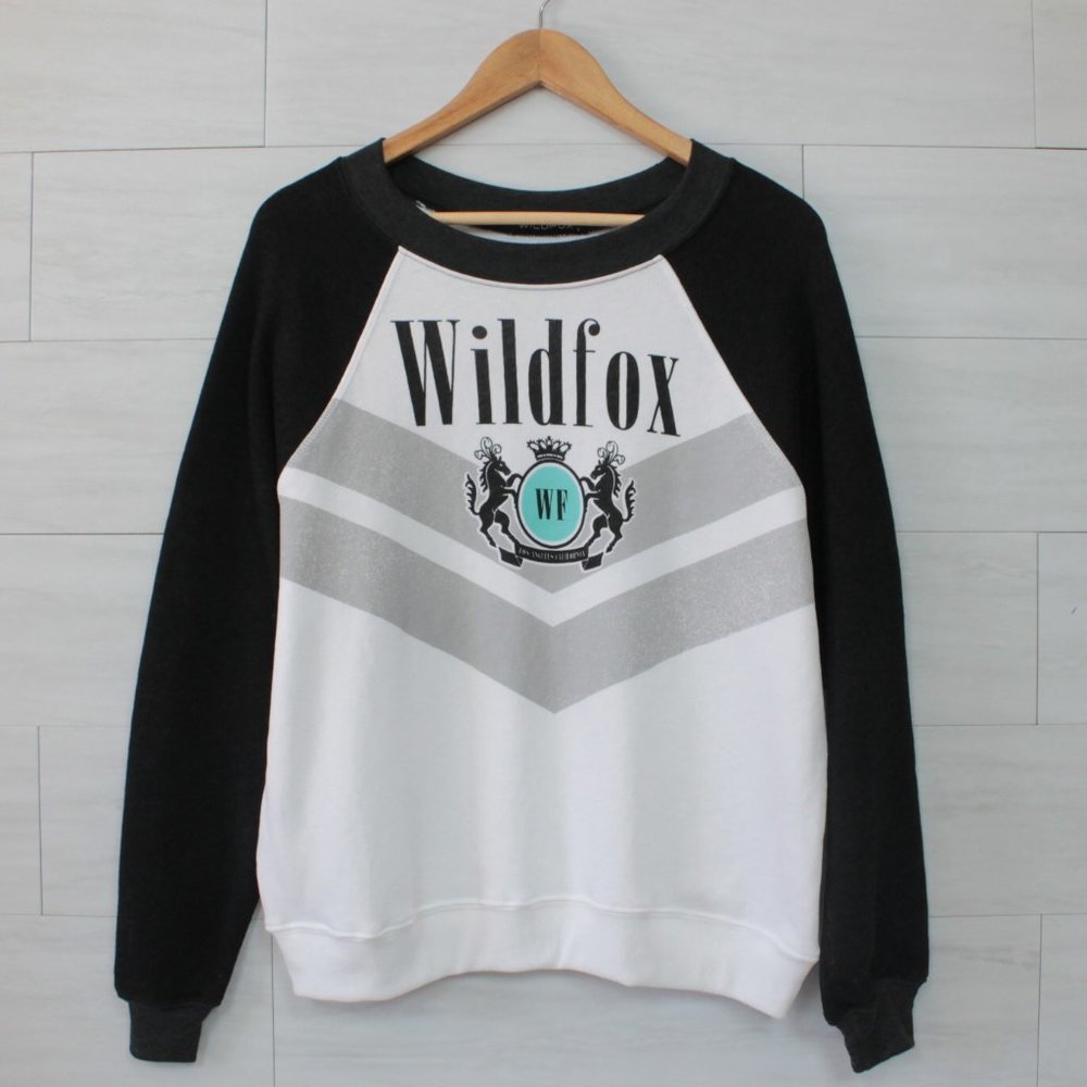 Wildfox Beverly Hills Academy Logo Sweatshirt M NWOT